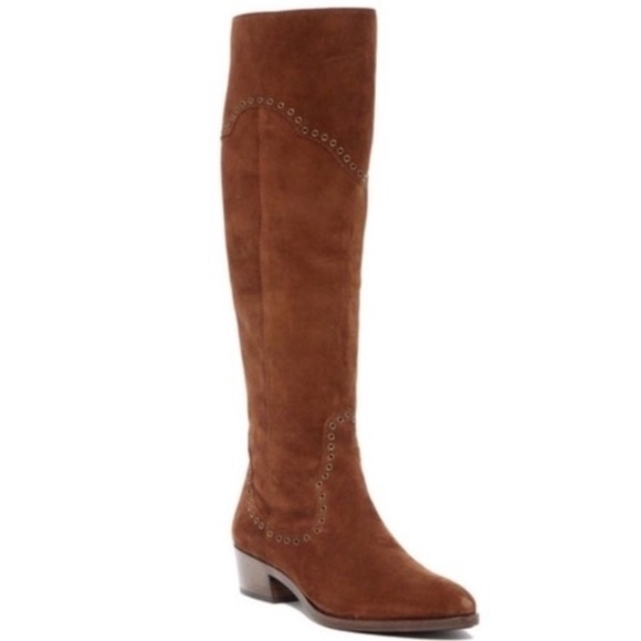 Frye Ray Grommet Brown Suede Women's Boots 9.5 NWOT - Picture 3 of 15